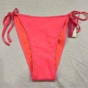 String Bikini High Leg Swimsuit Bathing Suit Bottom Neon Size Small 0-2 NWT